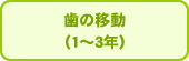 歯の移動(1〜3年)